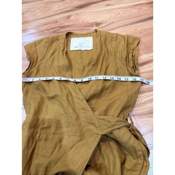 NotPerfectLinen linen wrap dress size XS - Picture 4 of 7